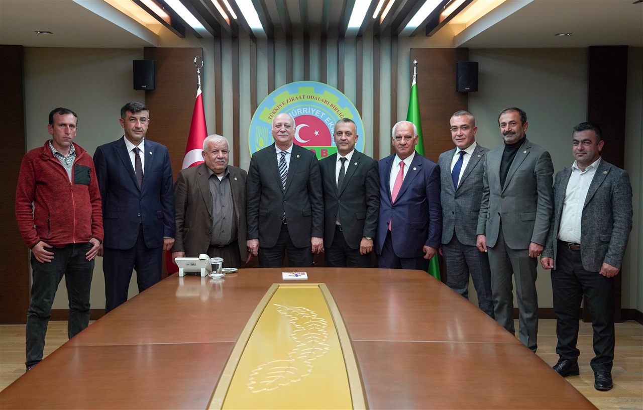 Kahramanmaraş, Gaziantep, Kayseri ve Aksaray Ziraat Odaları Başkanlarından Bayraktar’a ziyaret